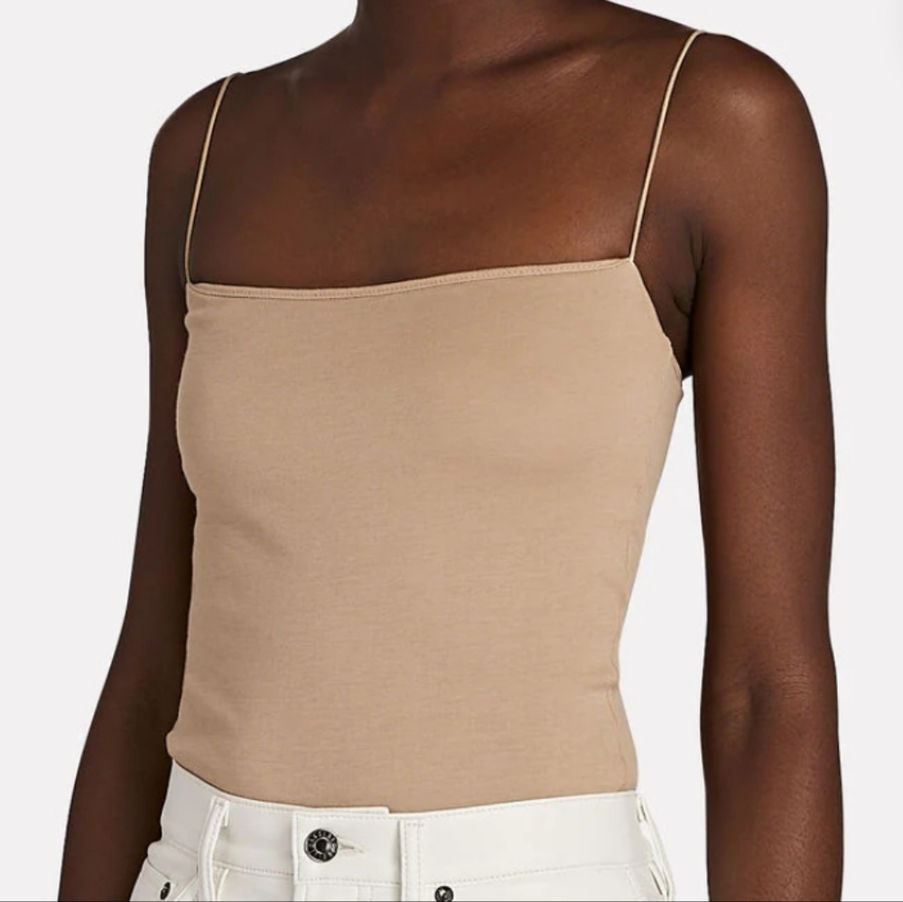 Essential Strappy Layer Tank Top in Yellow Butter